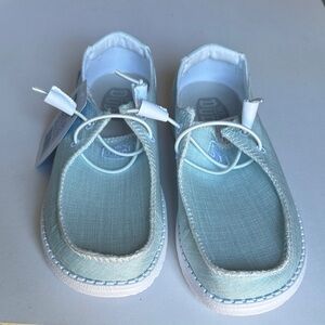 NWT Hey Dude Wendy Boho Stitch Sky Blue Size 8